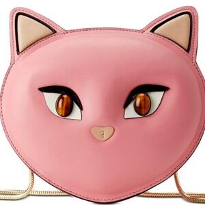 Kate Spade Pink Cat Face Crossbody Bag